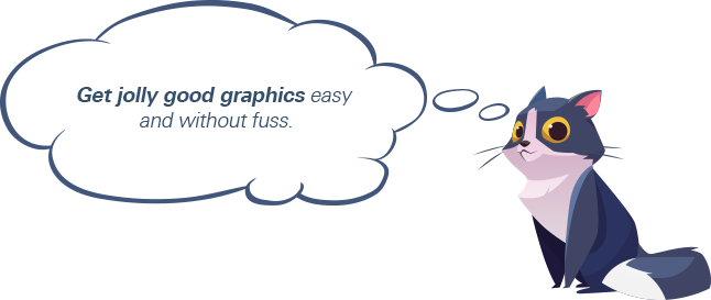 Get jolly good graphics easy and without fuss.